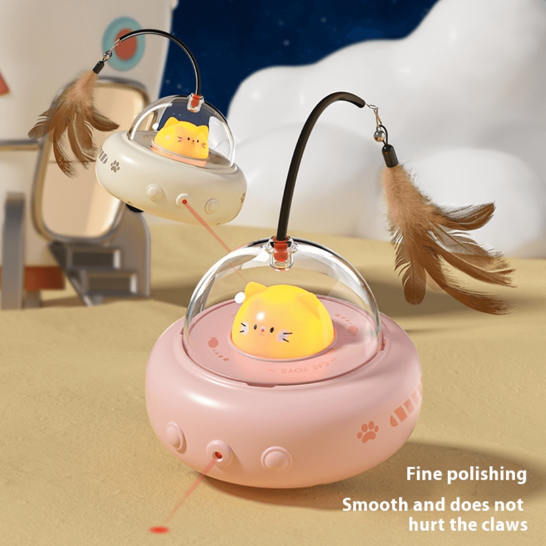 FelineFun™ — Spinning UFO Cat Play Toy - Image-1